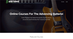 Desktop Screenshot of guitarplayback.com