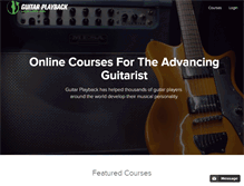 Tablet Screenshot of guitarplayback.com